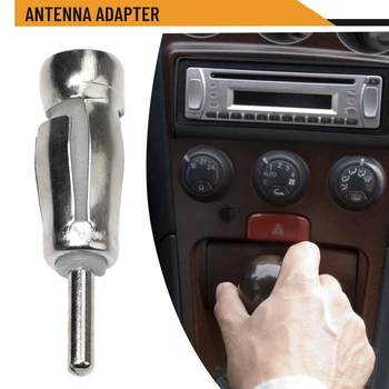 1 buc 10g Antena Adaptor Auto Universal Vehicule Aeriene Catargul Antenei Adaptoare Pentru Radio Stereo ISO Din Aliaj Metalic Conectori Imagine