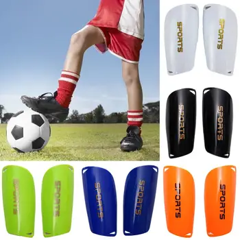 1 Pereche de Fotbal de Formare de Fotbal Shin Garda Pad Rezistent la Șocuri Ușoare Subțire Anti-impact Picior Protector Bretele Placa Suport Imagine