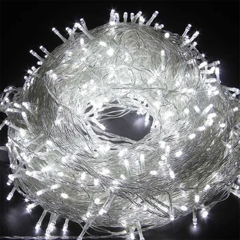 10/20/30/50/100m LED Lumini Șir Ghirlanda de Lumini Zână Pom de Crăciun Lampa Iluminat Exterior Petrecere de Nunta de Decorare rezistent la apa Imagine
