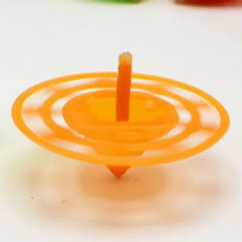 10buc Clasic Mini titirez Jucărie Moda Copii Cadou de Ziua Premiul de Învățare Simplu Plastic Eliberare de Stres titireze Jucarii Imagine