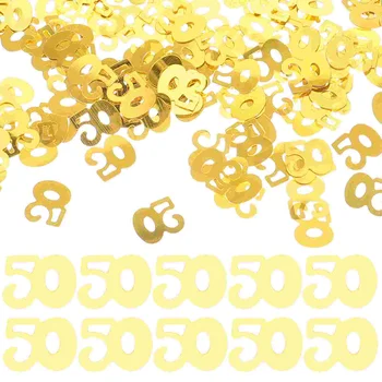 1200 Buc Decoratiuni Confetti De Aur Asieta Ziua De Nastere Fericit Decoratiuni Petrecere A Comemora Imagine