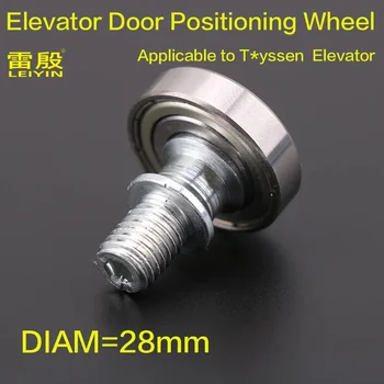 1buc Aplicabile T*yssen Ușa Liftului s-a agățat roata excentric roata de Poziționare Roata Diametru 28mm Sala de ușa ușa de la mașină Imagine