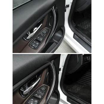 2 buc ABS Usa de Interior Mâner Trageți Capacul de Protecție pentru BMW seria 3 Seria 4 Seria 3 GT F30 F35 2013-2019 Negru Imagine
