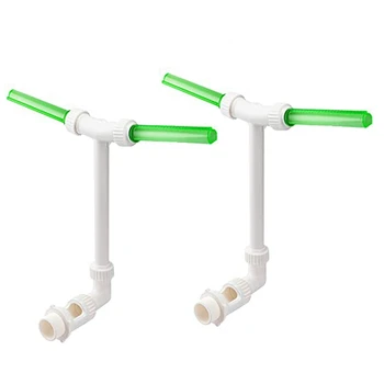 2 Buc De Plastic Spray Fluorescent Fântână De Apă Dual Fantana Reglabil Piscina Stropitoare Pentru Grădină În Aer Liber Imagine