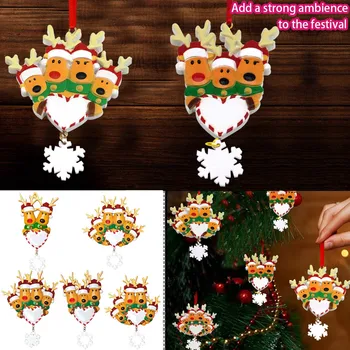 2023 Vacanță De Crăciun Decoratiuni Personalizate De Familie De Crăciun Pom De Crăciun Fleac Decor Ornament Elan, Cerb Jucării, Ornamente Imagine