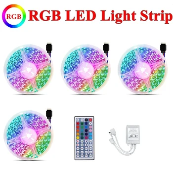 20M Lumina RGB Banda 3528 Waterproof 1200Leds Flexibil LED Strip Cu 44-Cheie Telecomandă Pentru Anul Nou de Craciun Imagine