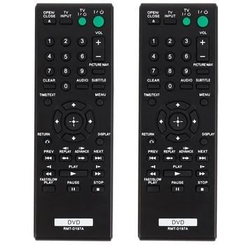 2X Rmt-D197A Inteligent de Control de la Distanță Pentru Sony Dvd Dvp-Sr210 Dvp-Sr210p Dvp-Sr510h Dvp-Sr510 Imagine