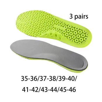 3 Perechi De Pantofi Tălpi Sudoare De Absorbție Sport Pernă Insertii Pernă De Aer Imagine