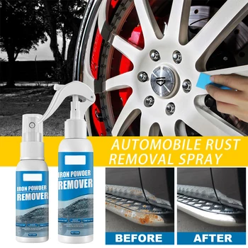30/100ml Rust Remover Spray de Întreținere Anti Inhibitor de Rugină Derusting Spray pentru roți auto, Janta Perie Rugina Cleaner Spray Imagine