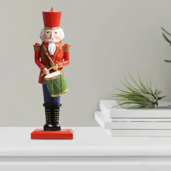 30cm de Crăciun, spărgătorul de Nuci Ornament,din Lemn Soldat spargatorul de Nuci pentru Desktop Partid Decor Acasă Imagine