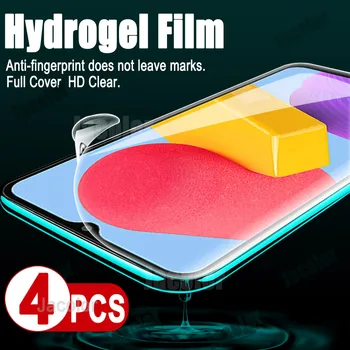 4BUC Acoperire Completă Hidrogel Film Pentru Samsung Galaxy M12 M13 M11 M10s Apos Ecran Protector Samsun Galaxi M 13 12 11 10 Nu de Sticla Imagine