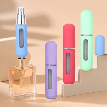 5 ml Parfum cu Atomizor Portabil Recipient Lichid Pentru Cosmetice de Călătorie Mini din Aluminiu Spray Gol Reîncărcabile Sticla de Parfum 19 Culori Imagine