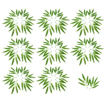 50pcs Frunze artificiale Artificiale Frunze Tulpini de Simulare Frunze Artificiale Verdeață Leavesfor Acasă Nunta Restaurant frunze Imagine