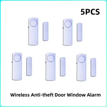 5PCS Sistem De Alarmă Antifurt Acasă fără Fir de Securitate Anti-furt Ușă Fereastră de Alarmă Acasă Magnetic Declanșat Alarma Usa Casei Inteligente Imagine