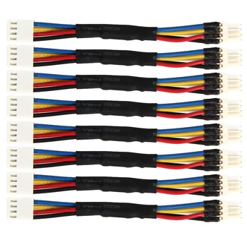 8pcs/lot de Control al Temperaturii Descrescătoare Speed Linie de 4 Pini de sex Masculin La Feminin Conector CPU Fan PWM Cablu de Decelerare Linie Imagine