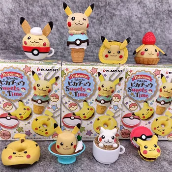 8Pcs/Set Pokemon Cifre Jucării Kawaii Pikachu Acțiune Figura Păpuși Alimentară Decoratiuni Model Pentru copil Ziua de nastere Cadouri Imagine