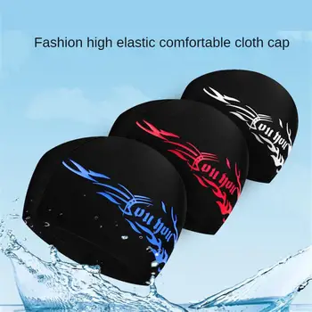Adulți Bărbați elastic pălărie de înot de dimensiuni mari înot purta profesională Adulți Impermeabil pălărie de înot, cască de înot silicon Imagine