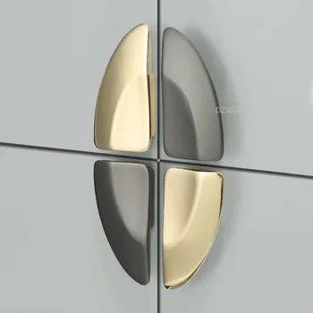 Aur dulap mânerul ușii de la minimalist modern cabinet de mână-în-mână de lux sertar de cabinet baie ușă mâner mâner Imagine