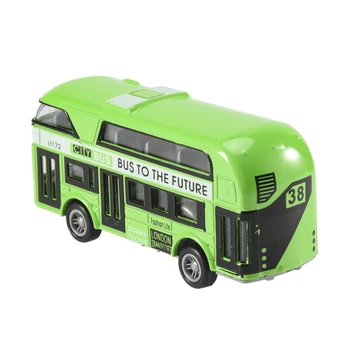 Autobuz Double-Decker Londra Autobuz De Design Auto Jucării Turistice Autobuz Vehicule De Transport Urban Vehicule Navetiști Vehicule Imagine