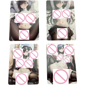 Azur Lane IJN Taiho Sexy Nud Card Clasic Anime Card Colecție de Ciorapi Negri de Mare Pieptul Fata Răspândirea Picioarele Deschide Băiat de Cadouri Imagine