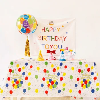 Baloane colorate, de plastic de unica folosinta fete de masa, Zi de Crăciun, petrecere, zi de naștere, cel mai bun-de vânzare de prima petrecere de ziua decor Imagine