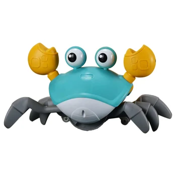 Burtica Interactive în Timp Plin de Crab Educativ USB de Încărcare Electrică Plin de Crab cu Muzica CONDUS Senzoriale Mișcare Jucării pentru Copii Imagine