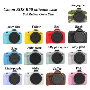 Canon R50 Silicon Camera de Acoperire Caz Piele Protector Pentru Canon EOS R50 Imagine
