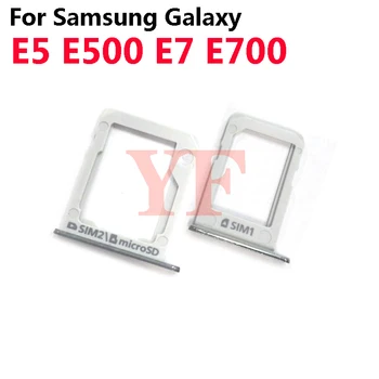 Cardul SIM Pentru Samsung Galaxy E5 E500, E7 E700 SIM Card Tray Holder Slot pentru Card Adaptor de Piese de schimb Imagine