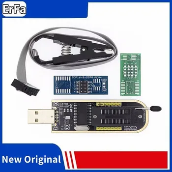 CH341B 24 25 Seria EEPROM Flash BIOS USB Programator Placa de baza Rutare Modulul LCD 93CXX/25CXX /24CXX SOP8 chip de ardere test clip Imagine