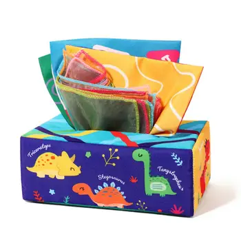 Copii de colorat Cutie de Tesut Set Mototoli Hârtia Fire de Pânză de Jucărie pentru Dezvoltarea Abilităților Motorii Fine de Învățământ Cadou pentru Copil de Dus Imagine
