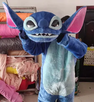 Cosplay Lilo & Stitch personaj de Desene animate, Mascota costum de Publicitate Costum Bithday Partid Rochie Fancy Animal Celebrarea carnavalului Imagine