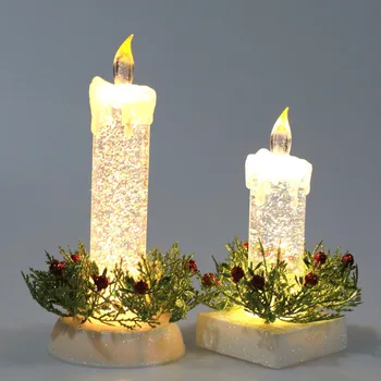 Craciun cu LED-uri Lumina Lumânărilor de Crăciun Cristal Electronice Lumina Lumânărilor Acasă Decor de Masă Navidad Noel Xmas Party Supplies Imagine