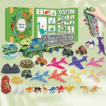 Crăciun Countdown Calendar Cutie de Cadou Dinozaur Masina de Vacanță de Crăciun Surpriză Cutii de Cadouri de Craciun Cadou de Ziua Fierbinte de Vânzare Imagine