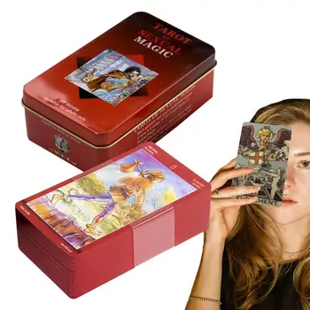 Cărți De Tarot Cu Ghid Smith-Waite Tarot Pentru Clasic Tradițional De Tarot Ghicitul Divinație Tabla De Joc De Cărți Imagine