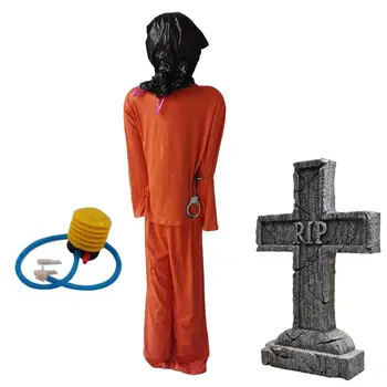 Cătușe Prizonier Costume Casa Bantuita Uniforma De Închisoare Decor Multi-Scop Decor Consumabile Pentru Cosplay Petrecere De Halloween Imagine