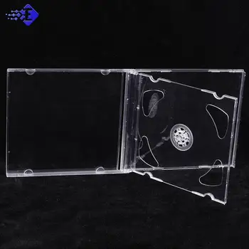 De uz casnic Standard Singur Disc Cutie de Depozitare DVD Caz la Caz CD Gol de Plastic Clar CD Jewel case Disc CD Caseta 14.2 cm*12.4 cm*1.0 cm Imagine