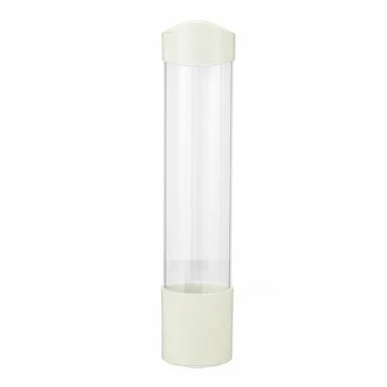 De Înaltă Calitate De 60 De Cesti 5-7.5 cm Ceașcă de Hârtie Dispenser din Plastic Suport Anti-Praf Automat Suport pahare Imagine