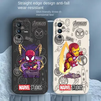 Desene animate Amuzant Spider-Man, Iron Man Caz de Telefon Pentru VIVO S1 S5 S6 S7 S9 S9E S10 S12 S15 S16 S16E T1 T2X V15 V20 V21 V23 PRO 5G Caz Imagine