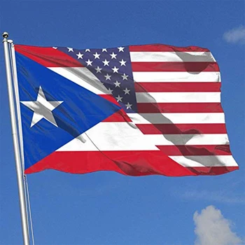 Direct, Livrare 100% Poliester Puerto Rico American, statele UNITE ale americii Prietenie Pavilion Imagine