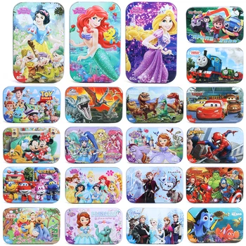 Disney Princess puzzle frozen auto Disney Alba ca Zapada 60 piese de Puzzle Jucarie Copii Puzzle din Lemn Jucarii Educative Pentru Copii Imagine