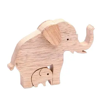Elefant Mamei Și Copilului, a Părinților Și a Copilului Figurina Ziua Mamei Acasă Decor de Perete de Arta Decor Meserii Figurine Cadou de Ziua Mamei Imagine