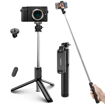 ELEGIANT EGS-04 Selfie Stick Trepied Mobil Smartphone Suport stativ Live Stream Machiaj BT pentru GoPro Camera de Control de la Distanță Imagine