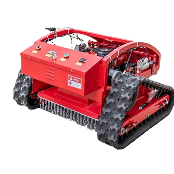 Fierbinte de vânzare la Distanță de Control de Cauciuc Piesa Robot de Tuns iarba pe Senile pentru Teren accidentat Cositoare Mașină de Cosit Iarbă Imagine
