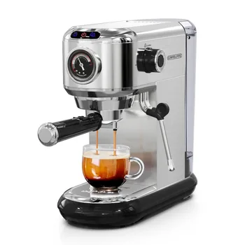 Filtru de cafea Cafetera Semi-Automate Super Slim ESE POD& Praf de Espresso, Cappucino Apă Caldă Imagine
