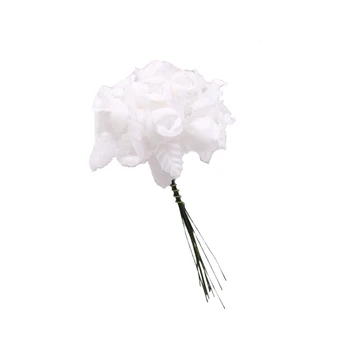 Flori artificiale de Trandafir Buchet Acasă Nunta DIY Coroană de flori Decor Imagine