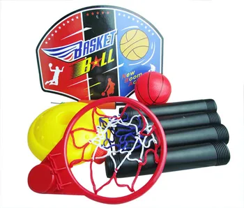 [ Funny] Puteți regla înălțimea de baschet standuri jucărie Super-sport de baschet stă+baschet+Umflare seturi de copil joc de fitness Imagine