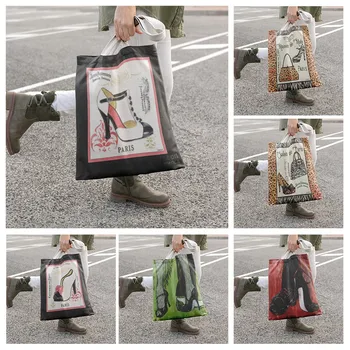 Geantă de umăr panza organizația de depozitare geanta de cosmetice de călătorie pentru femei geanta retro moda de cumpărături pungă sac de panza Imagine