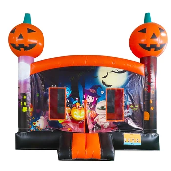 Gratuit Ușa Transport Halloween Gonflabile Bântuită Casă Sărind Bouncer Gonflabil Castel de Vanzare Imagine
