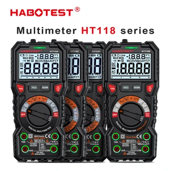 HABOTEST HT118A/C/D 6000 De Capete de acuzare HT118E 20000 Contează Multimetru Digital NCV Hz Ture RMS AC/DC de Înaltă Precise Multimetro Tester Imagine