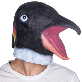 Halloween Latex Pinguin Masca Noutate Anlimal Masca pentru Cosplay Costum de Recuzită Imagine